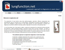 Tablet Screenshot of lungfunction.net